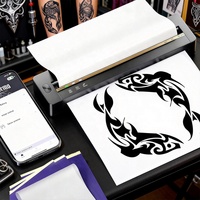 Kertas Stencil Tato Profesional Lembar Transfer Termal untuk Printer Tato Akurasi Garis Jelas untuk Karya Seni Tubuh yang Detail