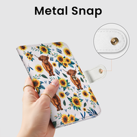 Porte-passeport JIANJI en PU à motif uni, fin, avec blocage RFID, plusieurs emplacements pour cartes et porte-stylo