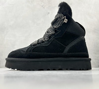 Bottes d'hiver en fourrure de mouton de haute qualité pour femmes, confortables et chaudes, pour femmes et hommes, plateforme avec logo