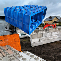 Molde de Ladrillo de Cemento Tipo Lego, Acero Resistente, Tamaño Personalizado para Construcción de Muros de Contención de Apilamiento en Seco