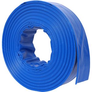สายยางระบายน้ำแบบแบน ขนาด 1-1/2 นิ้ว ยาว 2.6 นิ้ว สีน้ำเงิน ทำจาก PVC คุณภาพสูง สำหรับงานหนัก ความยาว 100 ฟุต ใช้สำหรับล้างสระว่ายน้ำและสวน - Product Image 3