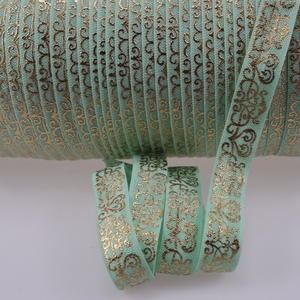 Bán buôn 15 mét trái tim vàng Damask in gấp trên băng đàn hồi Headband - Product Image 6