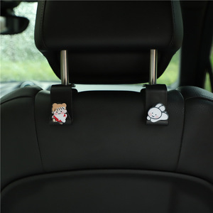 Crochets de dossier de voiture en plastique à motif de dessin animé mignon, crochets de rangement pour dossier de chaise, crochets antidérapants personnalisables pour la décoration intérieure de voiture - Product Image 3