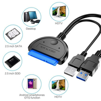 Kabel Adaptor Inti Tembaga USB ke SATA untuk Hard Drive Eksternal 2,5 inci dan SSD Model HW1507