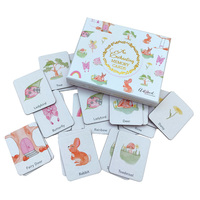 Early Education Custom Game Graphic Memory Matching Cognitive Cards Rigid Cardboard Glossy Varnishing