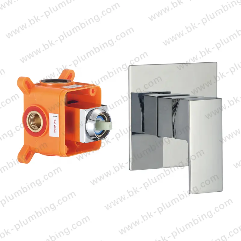 Shower Mixer Valves Wall Mount Bathroom Copper Faucet Shower Mixer Rough In Valve and Trim Kit
