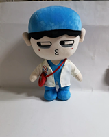 Boneka Kartun Lucu Desain Pribadi Berkualitas Tinggi OEM/ODM, Hadiah untuk Anak Laki-laki dan Perempuan, Boneka Manusia Custom, Mainan Figur Boneka Isi Kapas