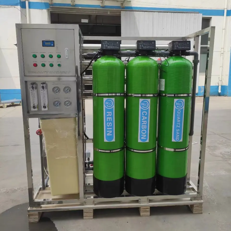 500l/h 1000/h 1000l/h with softener and dechlorinator with 4040 membranes 1000lph reverse osmosis reverse osmosis water plant RO