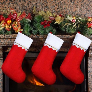 Sacchetti Regalo Natalizi all'Ingrosso, Decorazioni per Feste, Calze <span class=keywords><strong>di</strong></span> Babbo <span class=keywords><strong>Natale</strong></span> in Feltro, Ornamenti da Appendere all'<span class=keywords><strong>Albero</strong></span> - Product Image 3