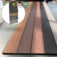 25mm Épaissir Wpc Bois Plastique Plancher Extérieur Terrasse Pont Panneau Composite pour Parc Piscine