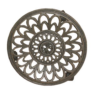 Support de plante en fonte robuste support de plante en <span class=keywords><strong>pot</strong></span> rond support de <span class=keywords><strong>pot</strong></span> de fleurs <span class=keywords><strong>sur</strong></span> 3 roues solides support de jardinière intérieur extérieur - Product Image 4