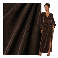 Tissu en velours tissé biologique de soie de mûrier et viscose Jura&Vichy S65111 en promotion pour robes, literie et vêtements de nuit pour femmes