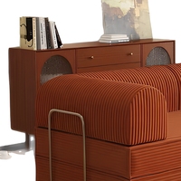 Sofa Bed Modular Zenmoon Kain Chenille Gaya Jepang 2 Dudukan Dapat Diputar Dapat Dipindahkan Vakum Terkompresi untuk Ruang Tamu