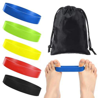 Ensemble d'Exercices pour les Pieds à Résistance Réglable et Forte, Unisexe, Vente en Gros, OEM, Correcteur d'Hallux Valgus, Bandes d'Étirement des Orteils