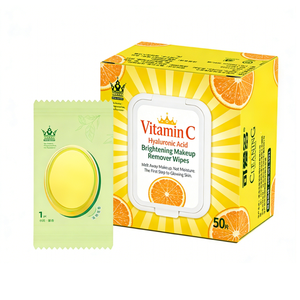 Lingettes démaquillantes biodégradables, respectueuses de <span class=keywords><strong>l</strong></span>'environnement, en fibres végétales, approvisionnement en gros, faible MOQ, emballage personnalisé disponible - Product Image 1