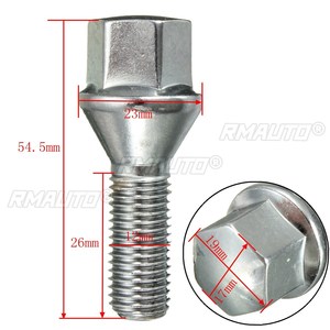 4/16 pièces Écrous de roue en alliage M12x1.5mm pour BMW E21 E30 E36 E46 E90 E91 E92 E93 Série 3 1975-2012 - Product Image 3