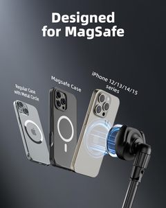 Vente en gros de trépied Selfie Stick 59 "avec télécommande et adaptateur en métal, compatible avec <span class=keywords><strong>iPhone</strong></span> MagSafe et tous les téléphones Android - Product Image 6