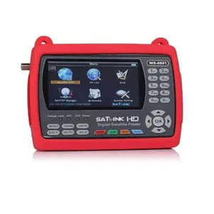 Pabrik Harga HD Satlink WS-6951 DVB-S2 Digital Satelit Finder Meter Ws6951 dengan 4.3 Inci LCD Layar dan Lampu Latar.