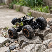 Coche Todoterreno RC 4WD 2.4G 1:16, Camioneta Monstruo a Control Remoto, Juguete para Interiores y Exteriores de 50 m
