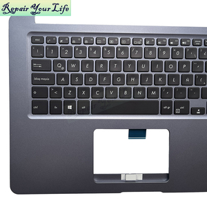 Backlit La BE CS Hu latop คีย์บอร์ดสำหรับ <span class=keywords><strong>Asus</strong></span> X510UF <span class=keywords><strong>X510UA</strong></span> X510UN X510UQ X510UR สีเทา palmrest C กรอบแป้นพิมพ์เดิม - Product Image 2