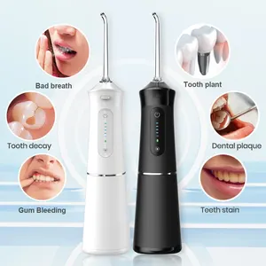 Household USB Charged Portable Water Jet Flosser 390ML IPX7 Waterproof Teeth Cordless Dental Oral Irrigator With 5 Modes