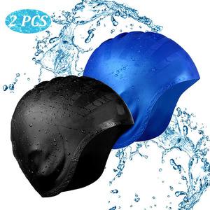 <span class=keywords><strong>Bonnet</strong></span> <span class=keywords><strong>de</strong></span> <span class=keywords><strong>bain</strong></span> en silicone imperméable avec protection des oreilles <span class=keywords><strong>pour</strong></span> hommes et femmes, cheveux longs, couleur unie, grande taille, plongée, vente en gros, Zhejiang - Product Image 1