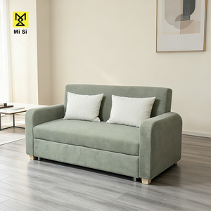 Divano <span class=keywords><strong>Letto</strong></span> Multifunzionale in Tessuto, Stile Moderno e Lussuoso, <span class=keywords><strong>Pouf</strong></span> Retrattile Leggero - Product Image 1