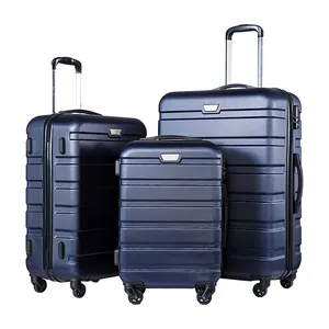 JINYI Koreanischer Stil Trolley-Kartusche Werbekoffer Koffer Hartschalen Abs erweiterbar 3 in 1 Koffer Gepäcktasche Reisetaschen