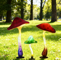 Prise de terre étanche IP65 à LED, lumières en forme de champignon colorées pour l'aménagement paysager extérieur, décoration de cour, éclairage d'ambiance de parc
