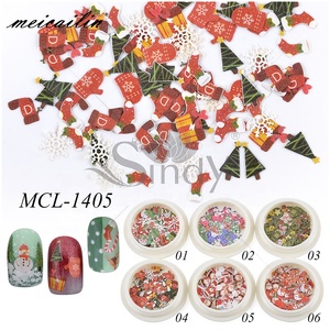 Nouvelles décorations d'ongles 3D, autocollants pour ongles de Noël, autocollants mignons de dessins animés, autocollants DIY, série sapin de Noël et <span class=keywords><strong>rennes</strong></span>. - Product Image 2