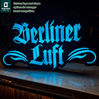 Lettres lumineuses personnalisées en métal pour enseigne murale de restaurant avec face en acrylique pour affichage en magasin et en bar