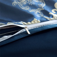 Ensemble de literie en satin brodé de style européen 3 4 6 7 pièces drap de coton taie d'oreiller housse de couette ensembles de literie pour taille personnalisée