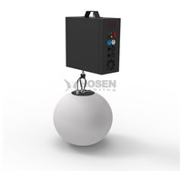 Boule de levage cinétique led dmx, lumière led rgb, 2 pièces