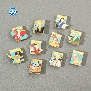 Broche à une pièce Luffy Sanji Zoro Anime Badge en métal <span class=keywords><strong>Manga</strong></span> Cartoon Pin <span class=keywords><strong>Accessoires</strong></span> - Product Image 1