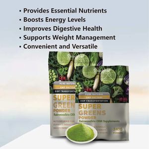 Label pribadi bubuk Super hijau makanan sayuran buah Super hijau - Product Image 3