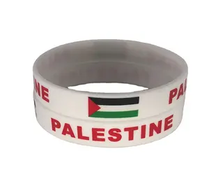 custom Free Palestinian Flag Silicone Band Inspirational Band Save Gaza Sports Band