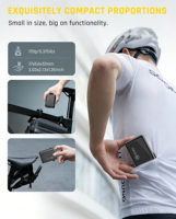 Compresseur de pneus de vélo mini 150 PSI prêt pour le voyage, pompe électrique sans fil de type C, LED numérique d'urgence pour le cyclisme sur route et VTT