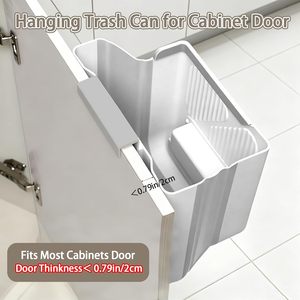 Cubo de Basura Plegable de Pared Multifuncional para el Hogar, Material de Alta Calidad, Cubo de Basura Colgante Plegable para Cocina, Caja de Color - Product Image 6