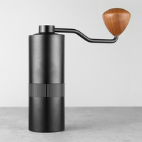 Moulin à café manuel Nibu 15g en acier inoxydable, design classique, broyeur conique à meules cinq/six étoiles, moulin à main personnalisé