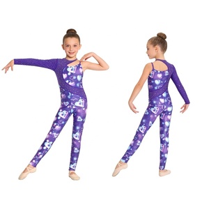 Combinaison de <span class=keywords><strong>danse</strong></span> pour filles de 6 à 16 ans, tenue de gymnastique, combinaison longue pour la performance et la compétition, vêtements de <span class=keywords><strong>danse</strong></span> latine en gros - Product Image 2