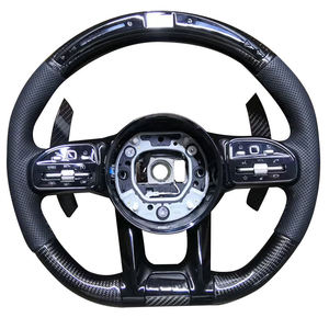 Volant en cuir de luxe à motif forgé pour W204 W205 W212 W213 <span class=keywords><strong>C180</strong></span> C300 E200 E300 Voiture personnalisée - Product Image 6