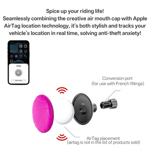 Tapa de Válvula Universal para Bicicleta de Carretera y Montaña, con Espacio Oculto para AirTag, Decoración para Bicicleta, Accesorios para Bicicleta - Product Image 4