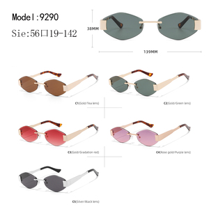 Gafas de Sol Cat Eye con Montura Completa en Oro Rosa, Lentes de Espejo Rosa, Unisex, Casuales, Ligeras, Ovaladas, para Actividades al Aire Libre - Product Image 3
