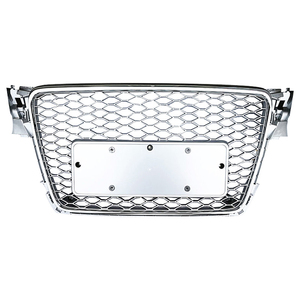 Car <span class=keywords><strong>A4</strong></span> B8 S4 Grille de pare-chocs avant en maille Style RS4 Noir Brillant Grille avant en nid d'abeille pour <span class=keywords><strong>Audi</strong></span> <span class=keywords><strong>A4</strong></span> S4 2008 2009 2010 <span class=keywords><strong>2011</strong></span> 2012 - Product Image 4
