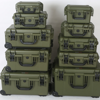 Étui rigide en plastique vert militaire OEM personnalisable pour le transport et la protection des outils