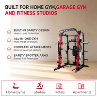 Smith Machine Squat Rack Équipement de gymnastique Support de squat multifonctionnel personnalisé Équipement de fitness pour salle de sport à domicile