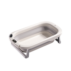 Bañera Plegable Grande para Bebé, Material PP, Control de Temperatura, para Recién Nacidos de 0 a 12 Meses, Bañera Multifuncional con Soporte - Product Image 2