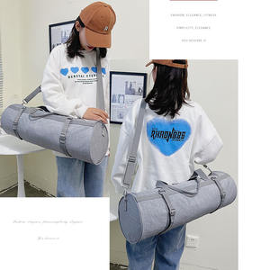 Agenda 2025 nuevos accesorios de Yoga grandes personalizados 2024 bolsas de viaje de lona para gimnasio bolsa de mano para esterilla de Yoga embalaje bolsa de hombro de playa redonda - Product Image 2