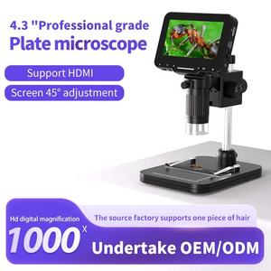 <span class=keywords><strong>Microscope</strong></span> numérique à écran IPS HD de 4,3 pouces, <span class=keywords><strong>microscope</strong></span> électronique 500/1000X, caméra d'inspection USB, vidéo 1080P, éclairage LED, OEM, 1 an de garantie - Product Image 2