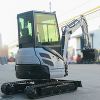 Miniexcavadora de giro cero, excavadora china, precio de excavadora pequeña de 2 toneladas con motor Kubota, adecuada para paisajismo